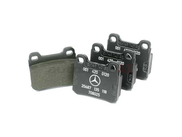 Genuine Mercedes 001420012041, A001420012041 Brake Pad Set; Rear 