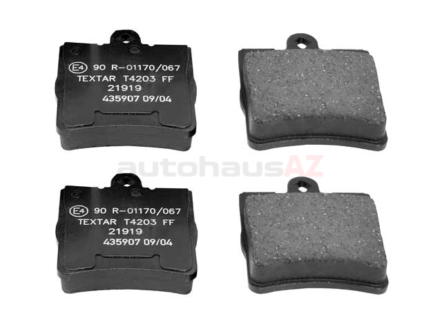 GENUINE OE Textar couché Devant Ventilé Disques De Frein Paire Set 92074203