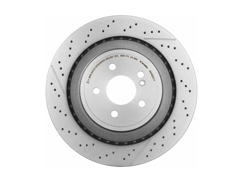 メロ 様 Brembo 09A82211 Disc Brake Rotor; Rear - Mercedes | 2124230412