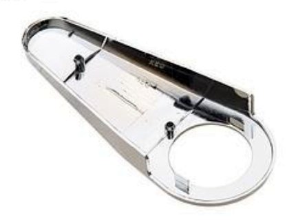 1079130528 Genuine Mercedes Seat Hinge Cover; Left Upper; Chrome