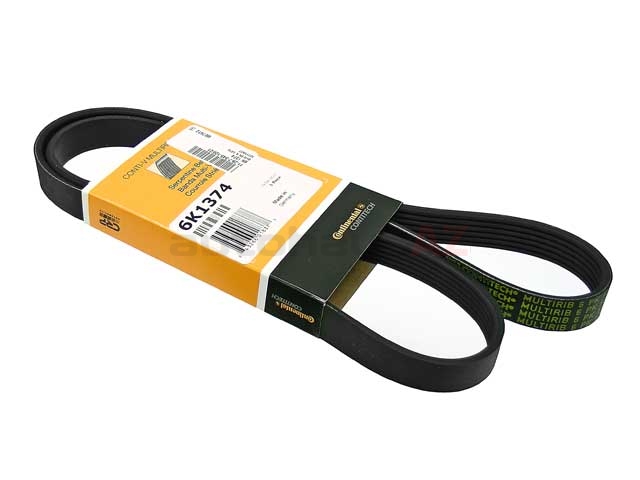 11287545120 Continental ContiTech Serpentine Belt; 6K1374; A/C, Alt, Supercharger