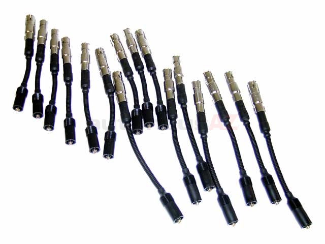Mercedes 560SEL 420SEL 560SEC 8 Spark Plugs And Ignition Spark Plug Wire Set Kit 