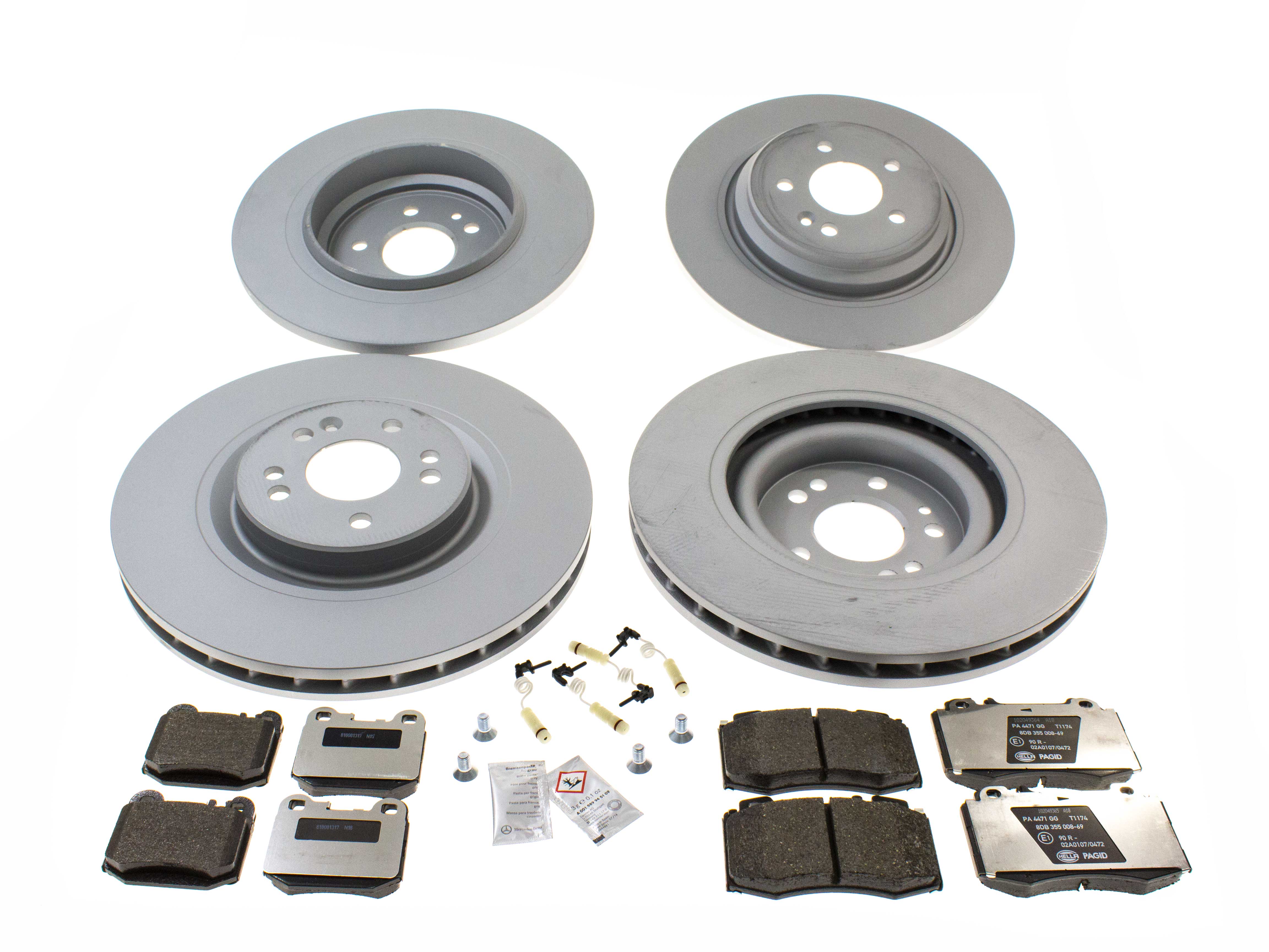 163BRAKEKIT AAZ Preferred Disc Brake Pad and Rotor Kit