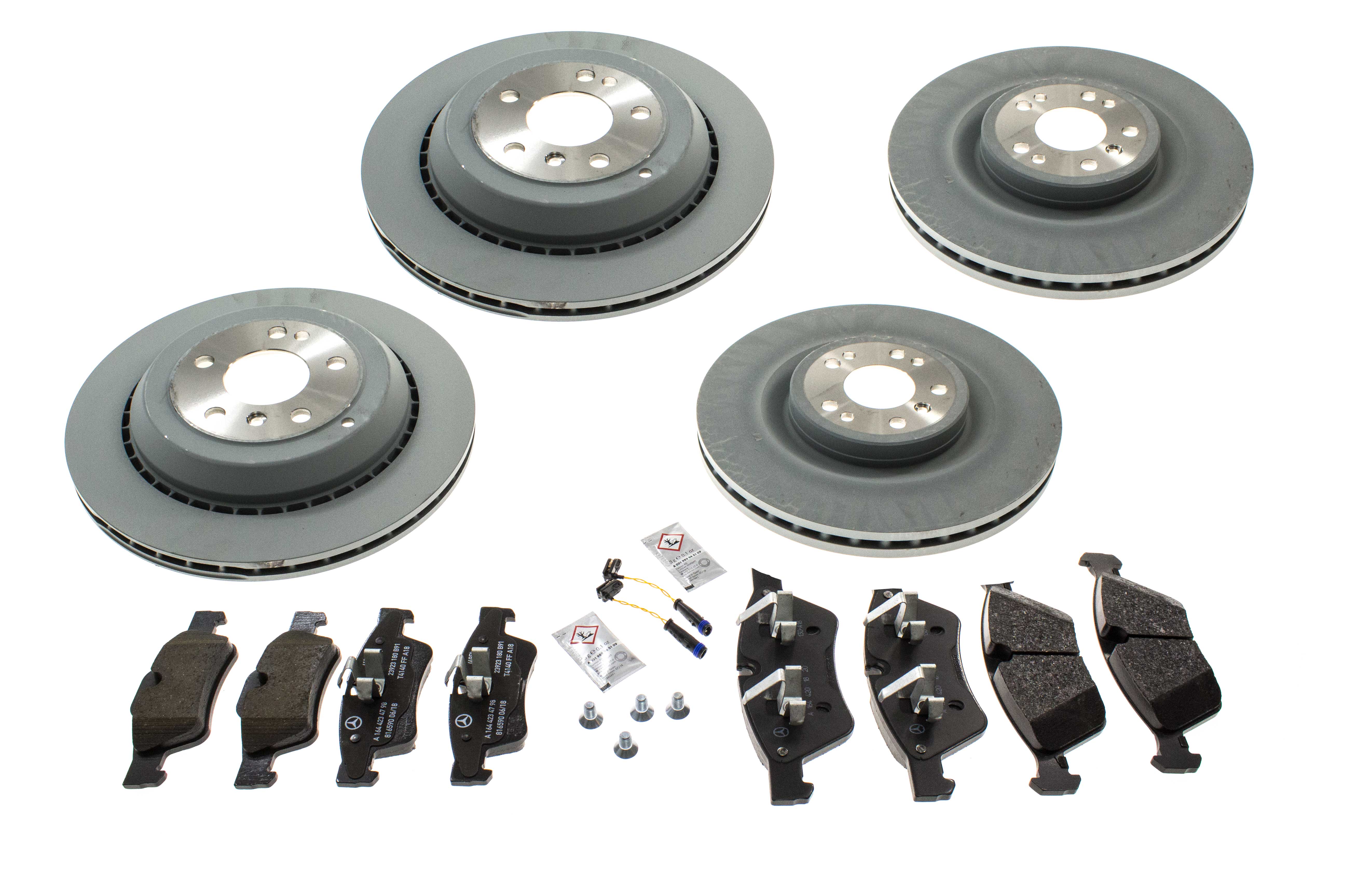 AAZ Preferred 164OEBRAKEKIT Disc Brake Pad and Rotor Kit; Front/Rear