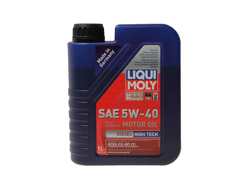 Liqui Moly Diesel High Tech 20006 Engine Oil; 5W40 Synthetic; 1 Liter