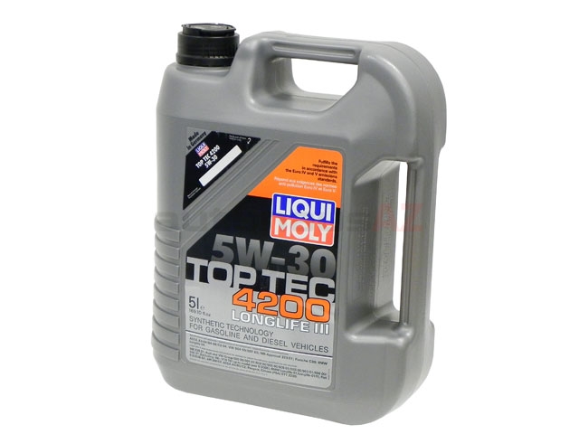 Liqui Moly Top Tec 4200 2011 Engine Oil; 5W-30 Synthetic; 5 Liter ...