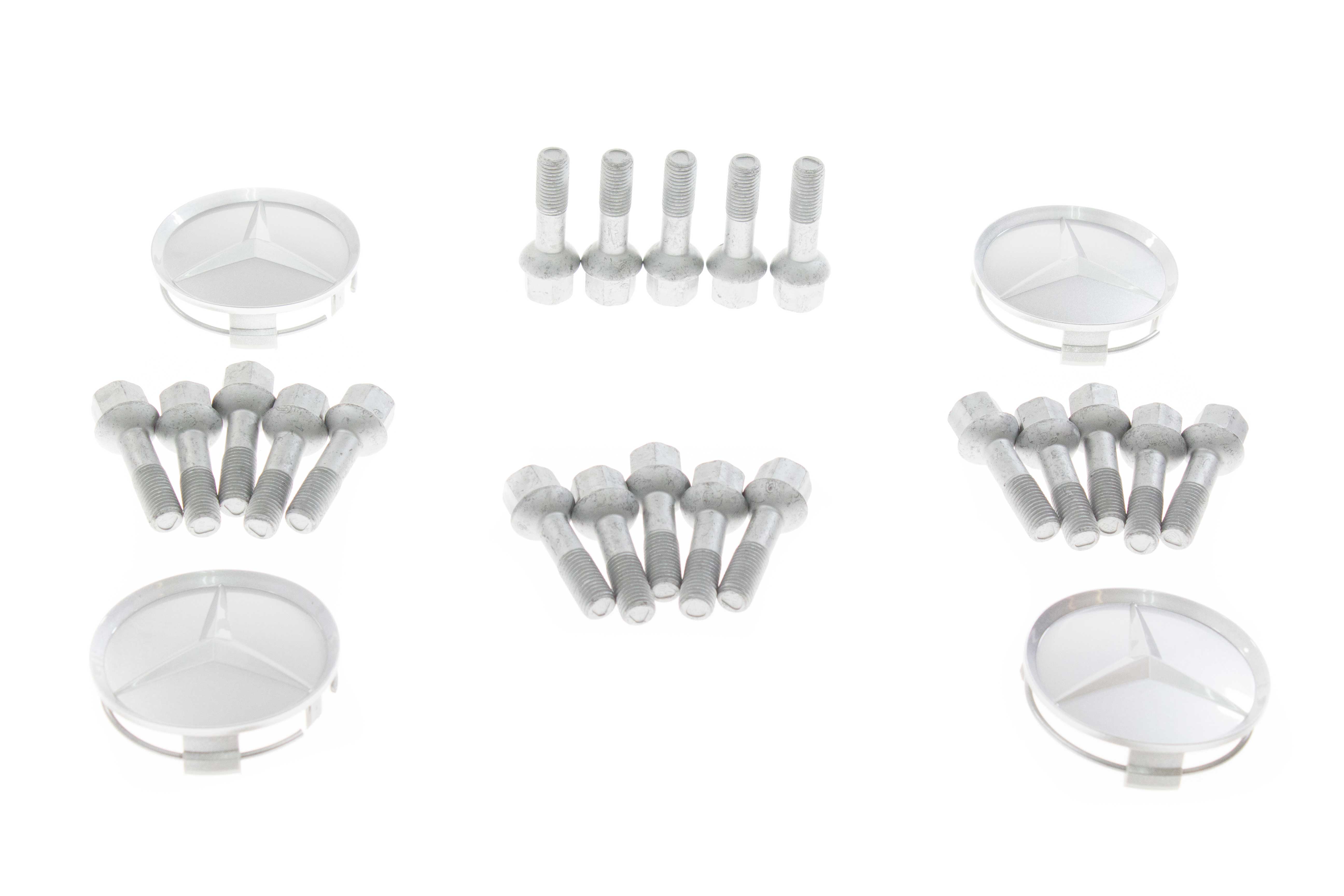 2034010270KIT AAZ Preferred Wheel Lug Bolt; Complete Set with Center Caps; KIT
