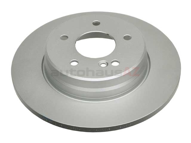 2104230512 ATE Coated Disc Brake Rotor; Rear; Solid
