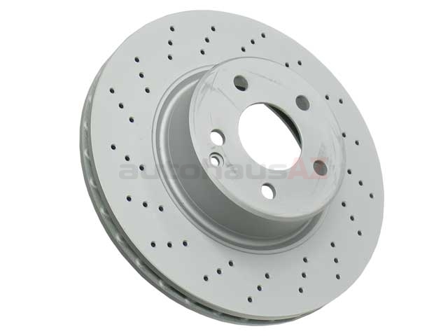 Zimmermann Coat Z 2204210912, 400360720 Disc Brake Rotor; Front ; 312x28mm,  Vented; Cross-Drilled - Mercedes | 09812711 2204210912A 25776 W01331913645