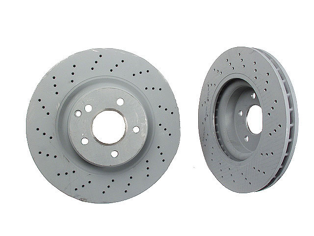 Genuine Mercedes 2304210812, A2304210812 Disc Brake Rotor; Front  Cross-Drilled; 330 x 32mm Mercedes 2304210512 230421081239 230421081290  A2304210512