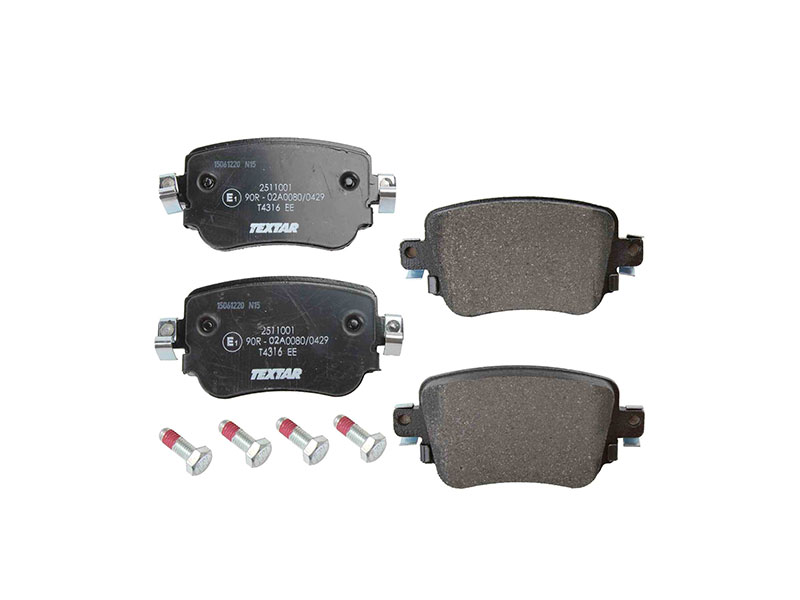 Textar 2511001 Brake Pad Set; Rear Audi, VW