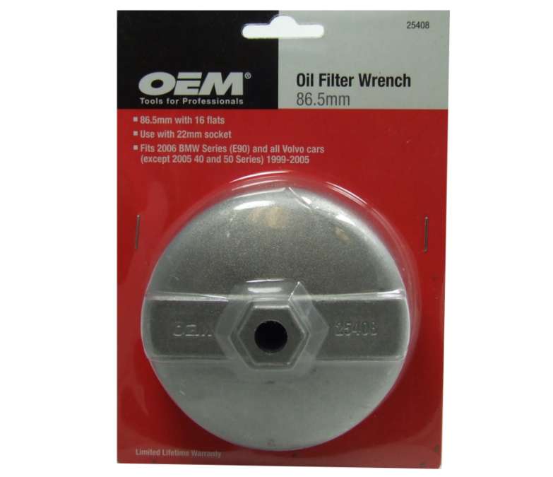 86.5 mm oil clearance filter wrench