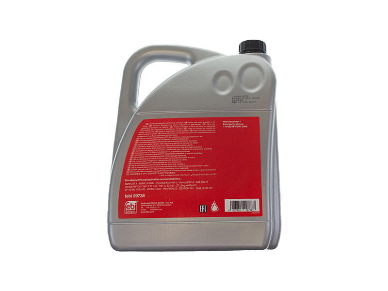 Febi 29738 ATF, Automatic Transmission Fluid; 5 Liter - Audi, BMW, VW ...