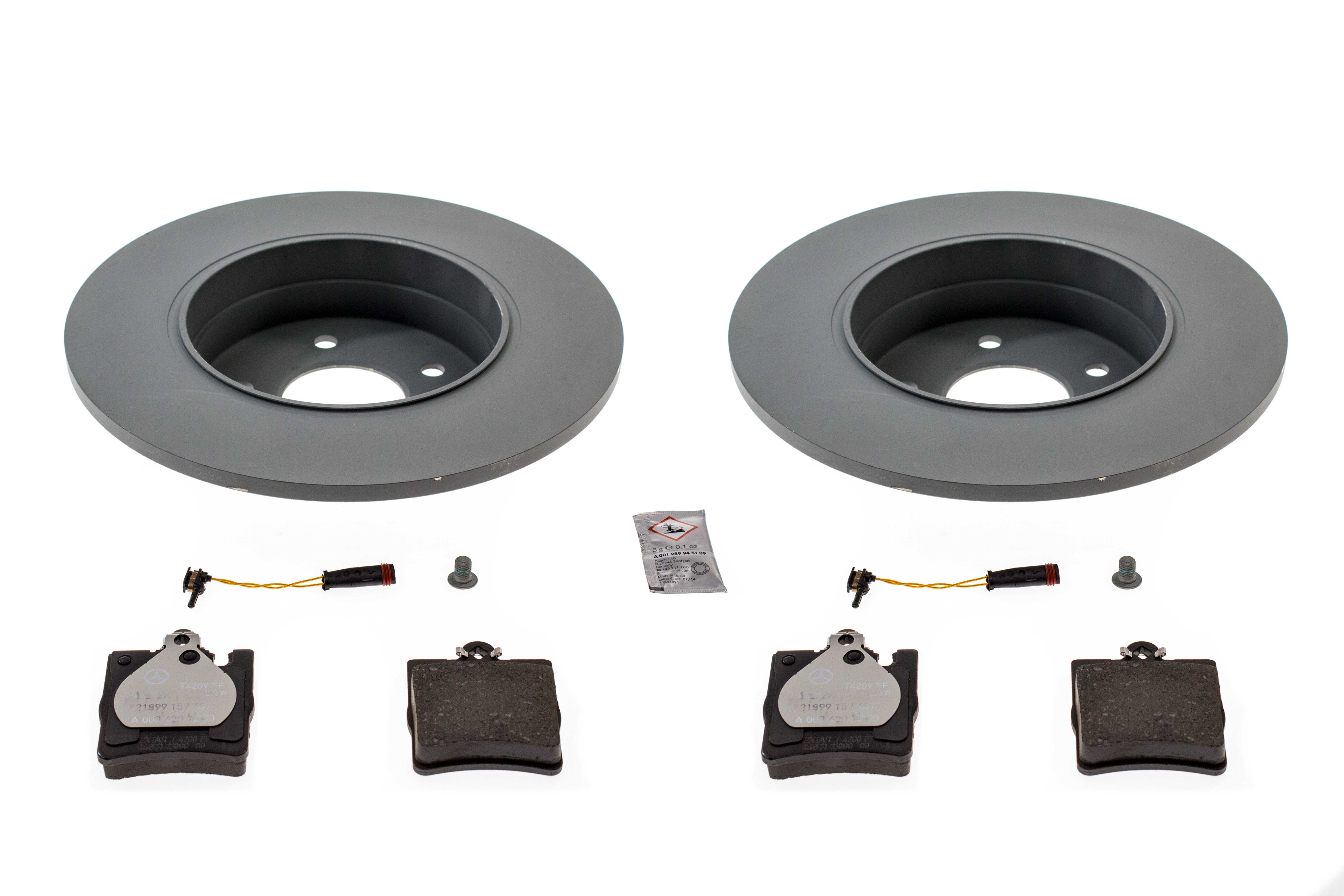 320350RRKIT AAZ Preferred Disc Brake Pad and Rotor Kit; Rear Brake Kit