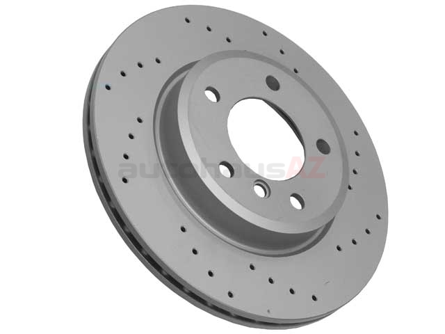 34116864058SP Zimmermann Sport Z X-Drilled Disc Brake Rotor; Front; Vented 300x22mm; Cross-Drilled