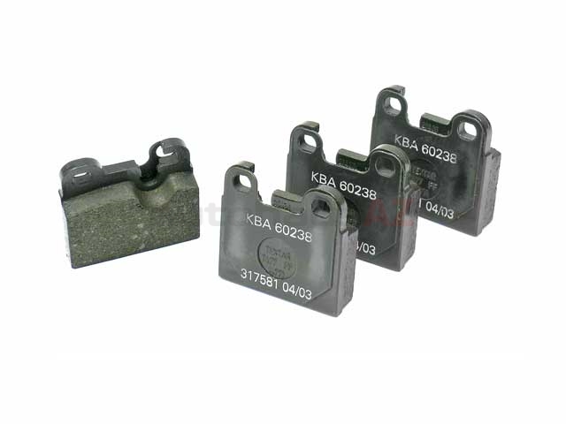 34211159265 ATE Brake Pad Set; Rear, OE Compound