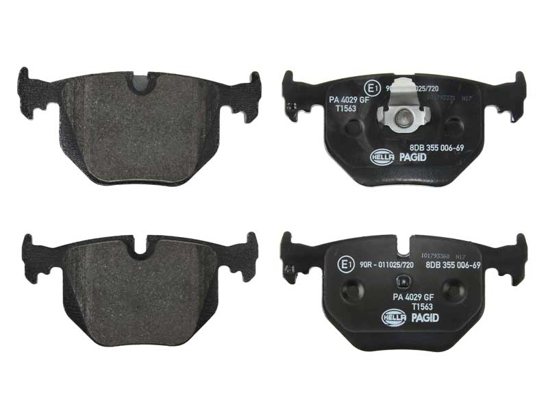 Pagid SFP500210, 355006691 Brake Pad Set; Rear T1117NA