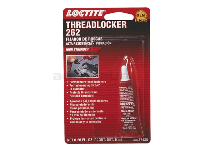 37420 Loctite Thread Locker; Threadlocker 262-High Strength/Red; 6 ml Tube