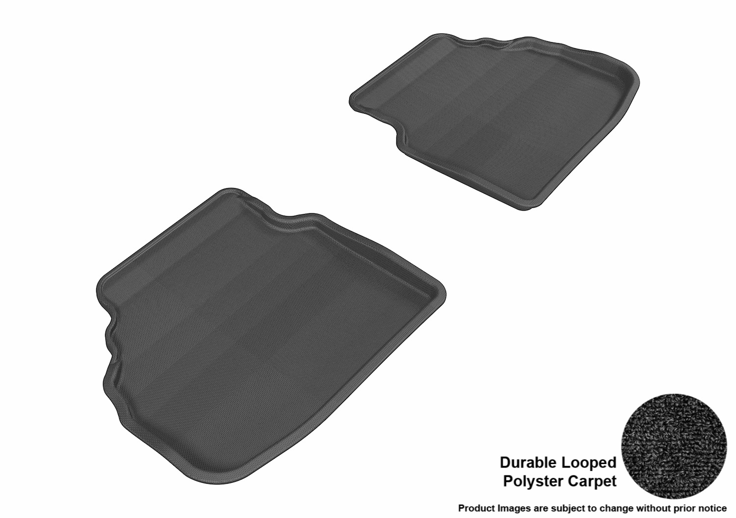 3D MAXpider L1BM05322209 Floor Mat Set; Black; Durable Looped Poly ...