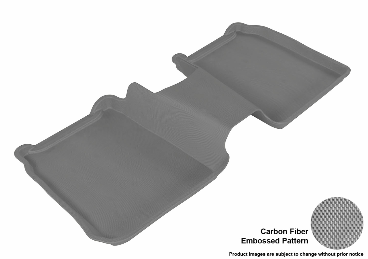 3D MAXpider L1FR02121501 Floor Mat Set; Gray; Carbon Fiber Texture