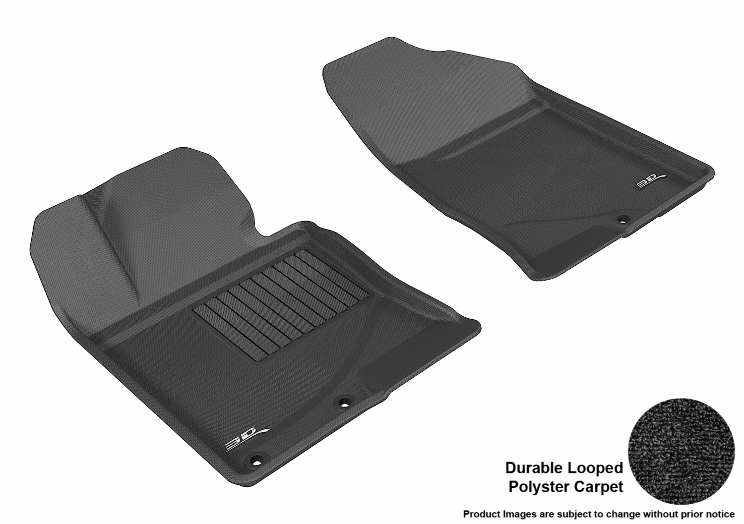 3D MAXpider L1KA02512209 Floor Mat Set; Black; Durable Looped Poly ...