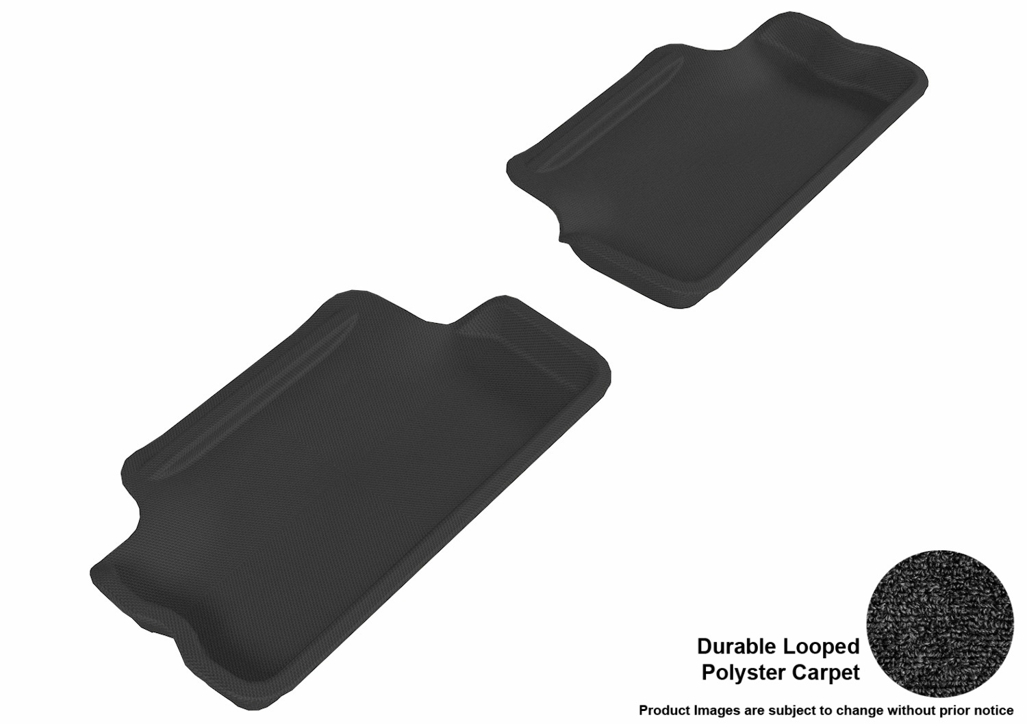 3D MAXpider L1MN00222209 Floor Mat Set; Black; Durable Looped Poly