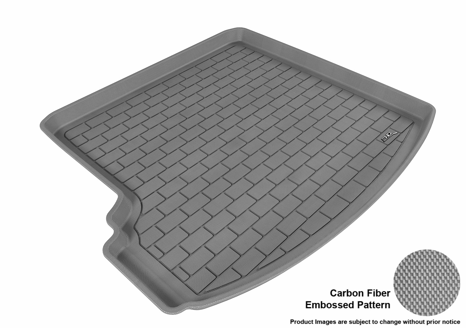 3D MAXpider M1VW0081301 Cargo Area Liner; Gray; Carbon Fiber Texture