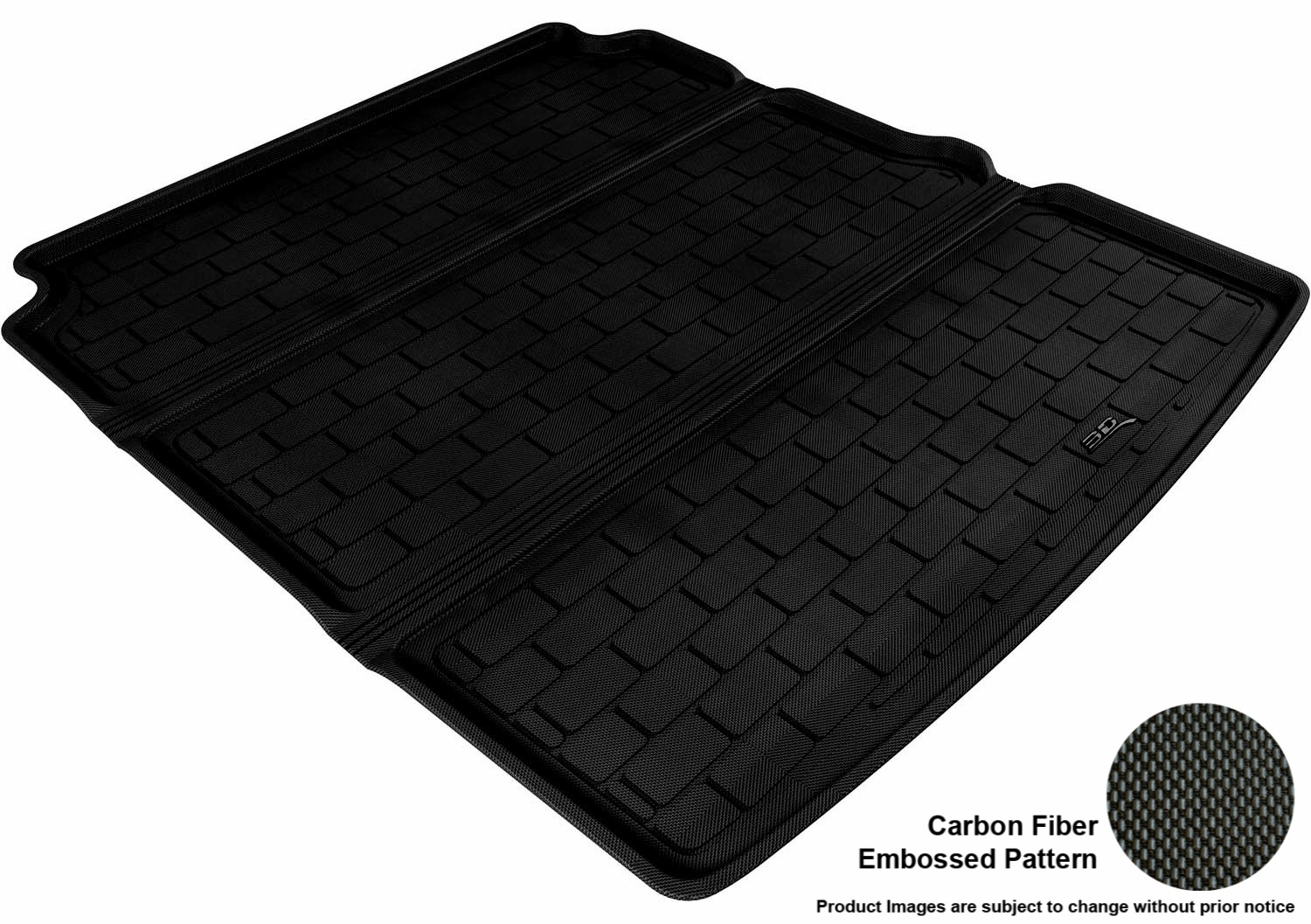 3D MAXpider M1VW0381309 Cargo Area Liner; Black; Carbon Fiber Texture