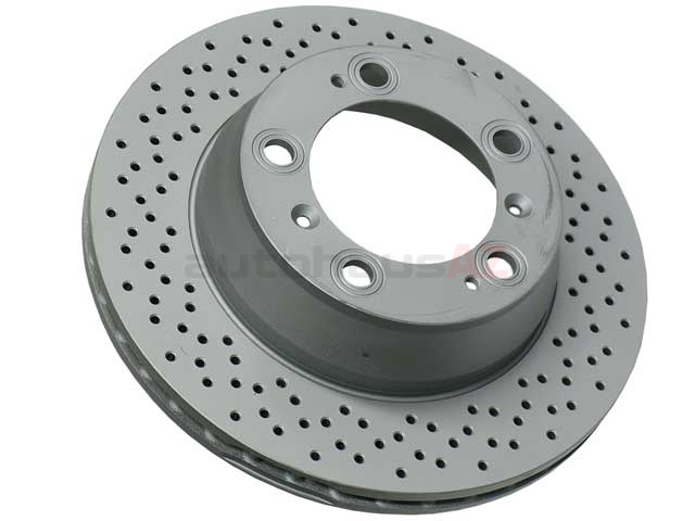 460152720 Zimmermann Coat Z Disc Brake Rotor; Rear; Vented; Cross-Drilled