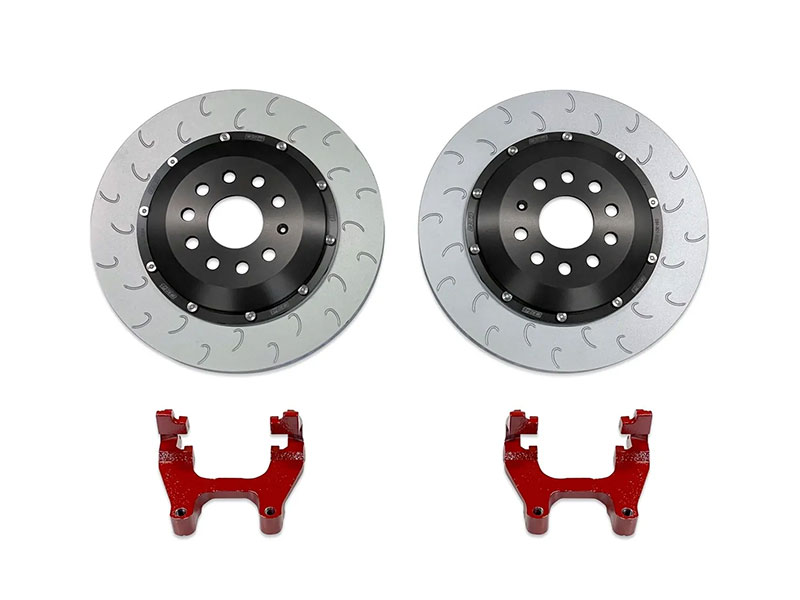 thumbnail image 2 of Detroit Axle Rear Drilled & Slotted Brake Rotors W/ Ceramic Pads For Audi A3 Quattro VW GTI (2007-2009) 2 of 6