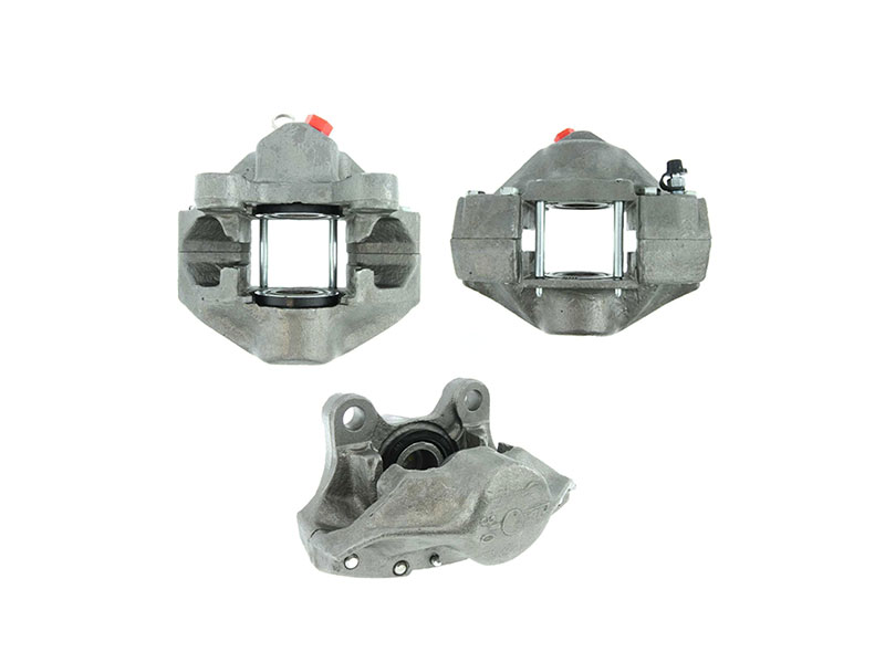 TRQ Performance Rear Brake Caliper — Red Powder-Coated, Right Passenger Side For Nissan Leaf, Rogue & Rogue Sport