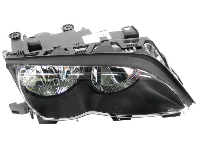 63127165772 ZKW Headlight; Right Halogen Assembly; Black Trim