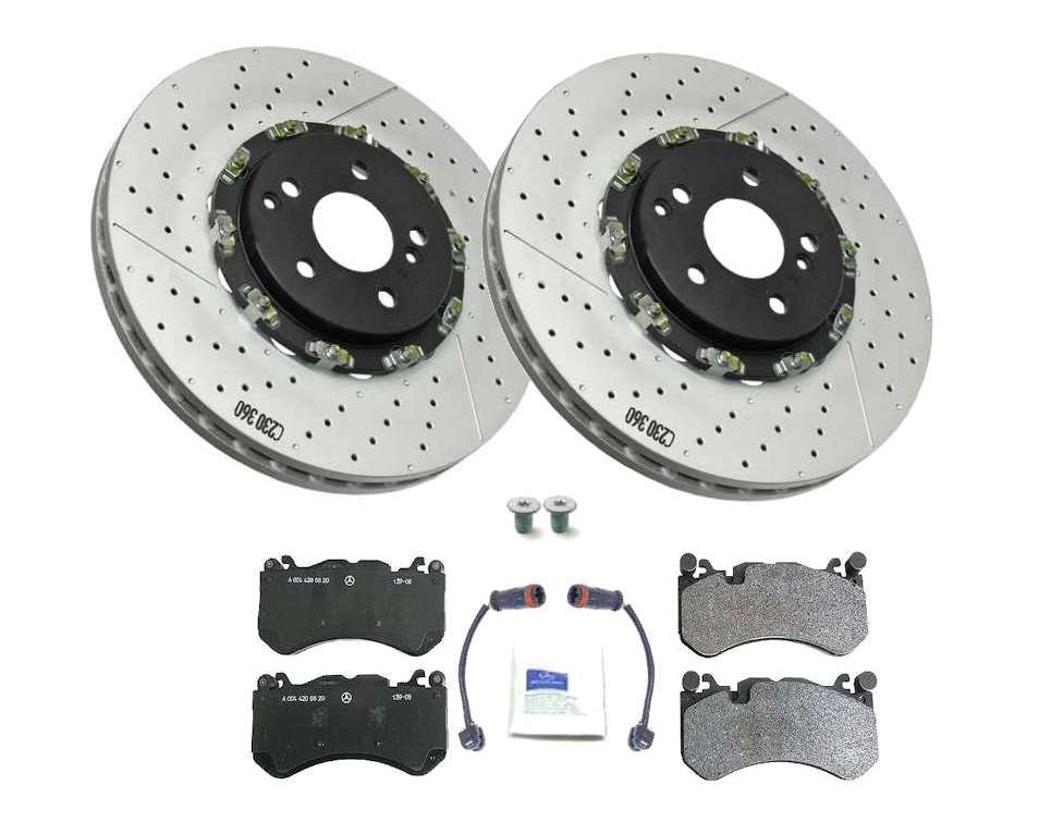 FRONT BRKE DISCS AND PADS FOR MERCEDES-BENZ OEM QUALITY 554119