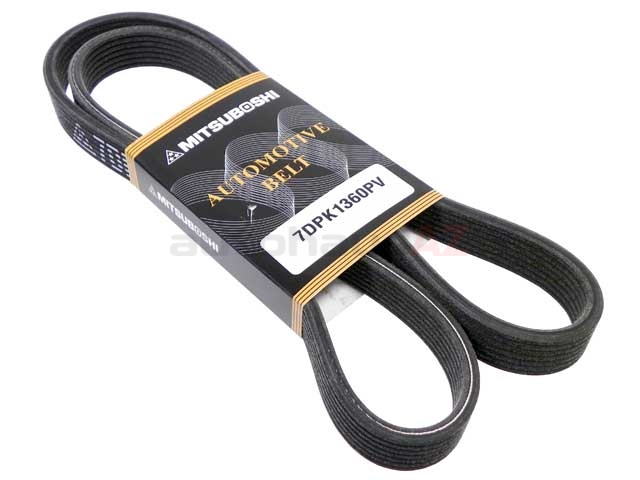 7DPK1360M Mitsuboshi Serpentine Belt; Alternator; Dual Sided Grooves
