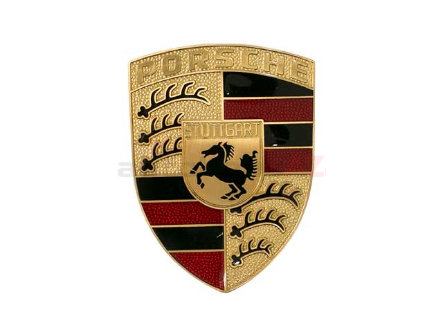 Genuine Porsche 90155921020 Emblem; Porsche Crest Hood Badge , Porsche