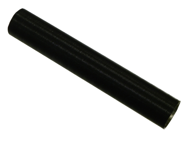 91121127300 O.E.M. Hot Air Duct; Right Side; Reducing Socket to Heat Exchanger; 60x370mm Aluminum/Paper