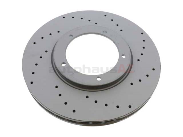 91135104122SP Zimmermann Sport Z X-Drilled Disc Brake Rotor; Front; Vented; Cross-Drilled