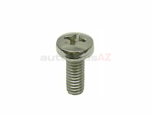 91163113200 O.E.M. Headlight Rim Screw; Outer 4mm Screw Fastener for H1 or H4 Headlight Rim