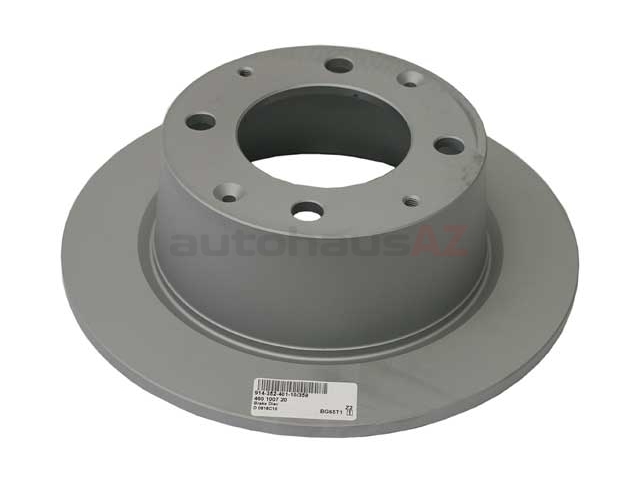 91435240110 Zimmermann Coat Z Disc Brake Rotor; Rear; Solid