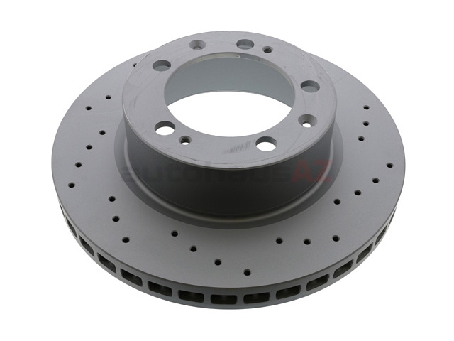 96435104102SP Zimmermann Sport Z X-Drilled Disc Brake Rotor; Front; Vented; Cross-Drilled