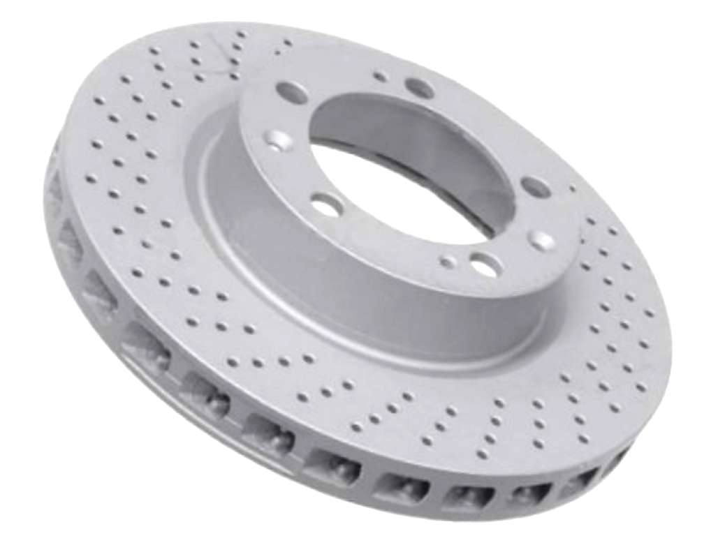 99335104301 Zimmermann Coat Z Disc Brake Rotor; Front Left; Directional; Vented 302x31mm; Cross-Drilled