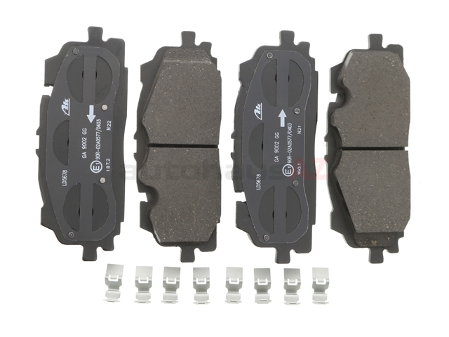 ATE Ceramic 4M0698151AP, LD5678 Brake Pad Set; Front - Audi