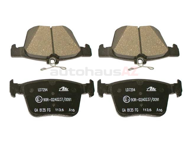 ATE Ceramic 5Q0698451P, LD7294 Brake Pad Set; Rear - Audi, VW ...