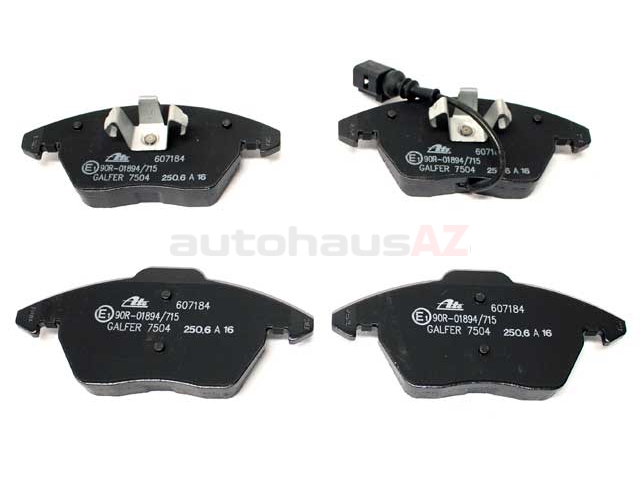 ATE 3C0698151D, 607184 Brake Pad Set; Front - VW | 3C0698151A