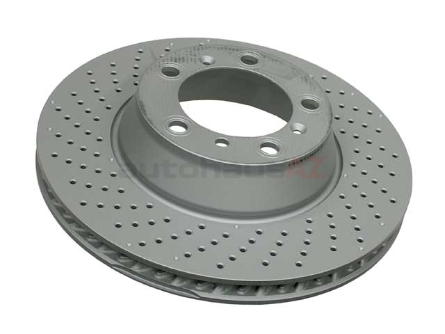 99635240502 ATE Coated Disc Brake Rotor; Rear Left