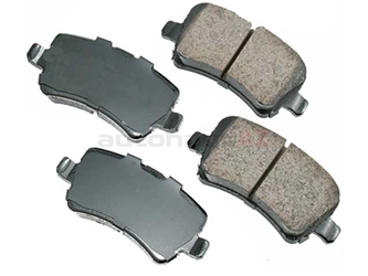 31439796 Akebono Euro 31445796, EUR1307 Brake Pad Set; Rear - Volvo | 30794554 ...