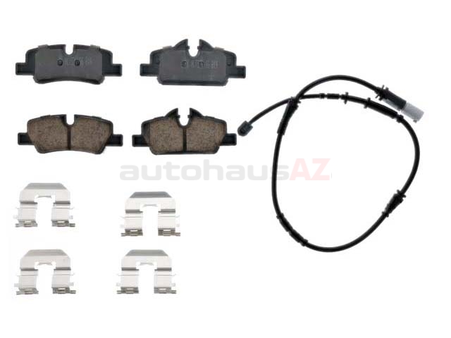 34206874810 Akebono Euro Brake Pad Set; Rear