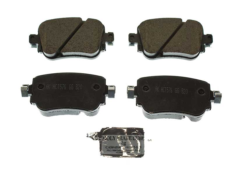 Akebono Euro 7N0698451A, EUR1779 Brake Pad Set; Rear - Audi, VW