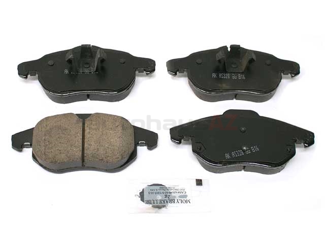 99900004 Akebono Euro Brake Pad Set; Front