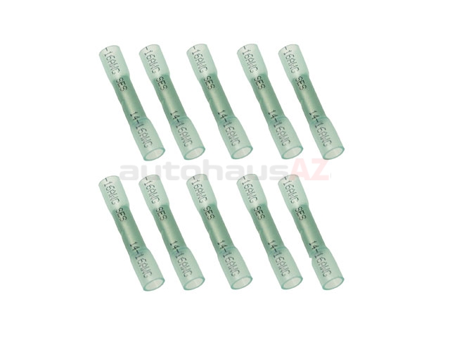 13669 Auveco Butt Connector (10 Pack); 16-14 Gauge (Blue); Krimp & Seal